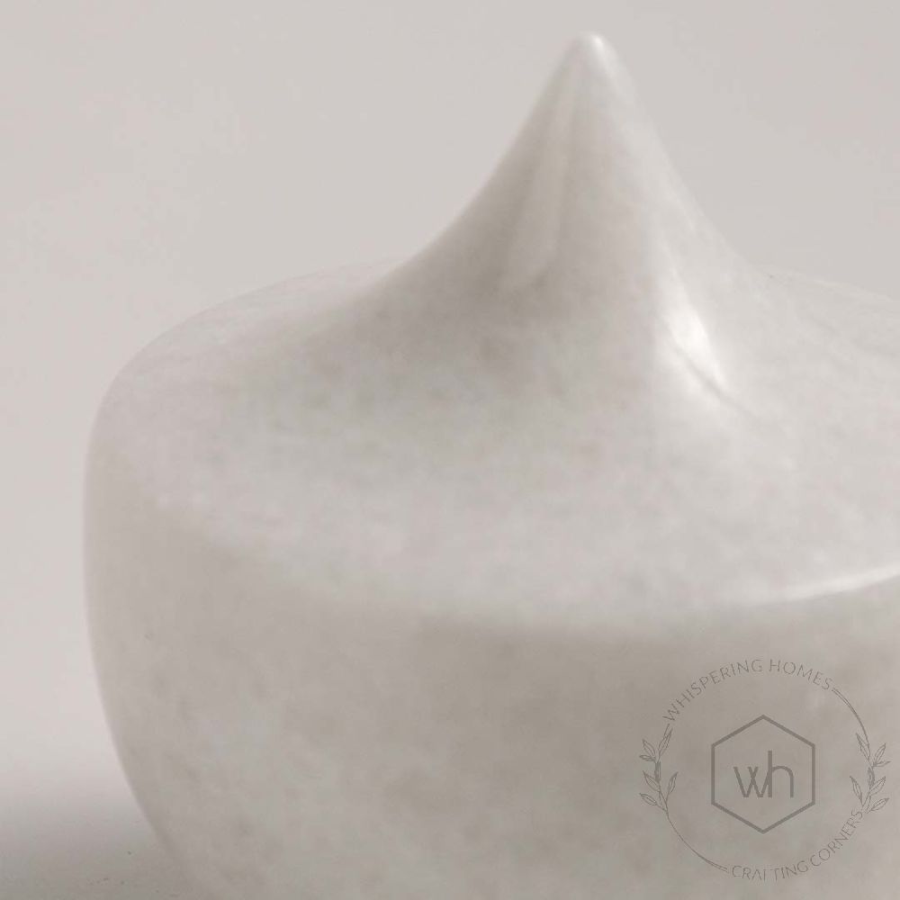 Water Droplet White Marble Desk Decor