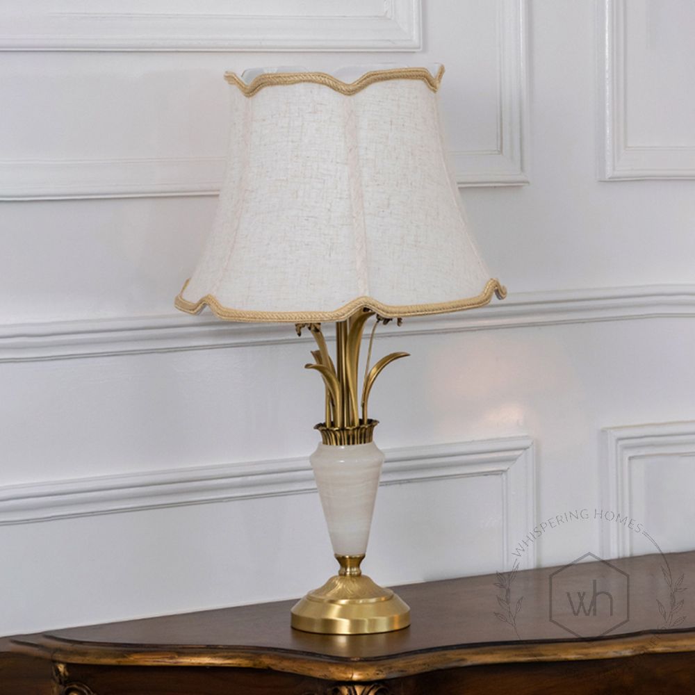 Xenia Table Lamp Light Off White Background