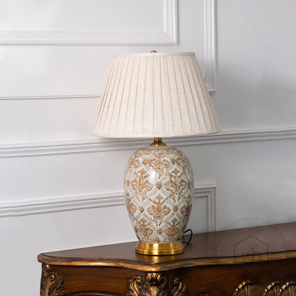 Yolley Table Lamp Light Off White Background