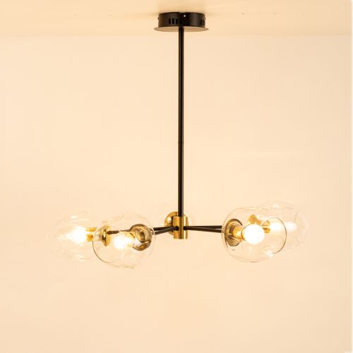 Flannel 5 Linear Chandelier - Transparent 