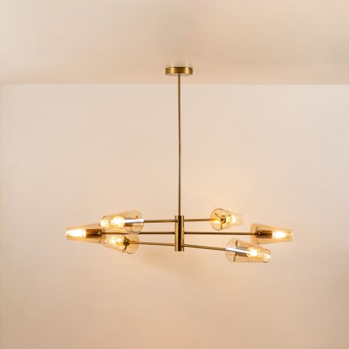 Valentina-6 Linear Light - Gold