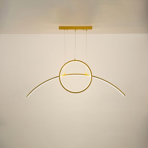 Ringlet Island Linear Light - Gold