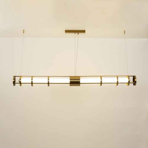 Round Tube Linear Light - Gold