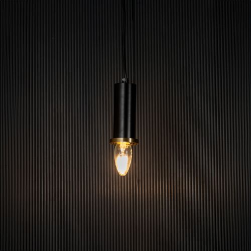 Long Chic Pendant Light - Black