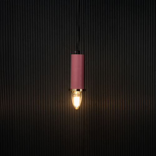 Long Chic Pendant Light - Pink