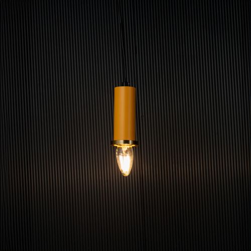 Long Chic Pendant Light - Yellow