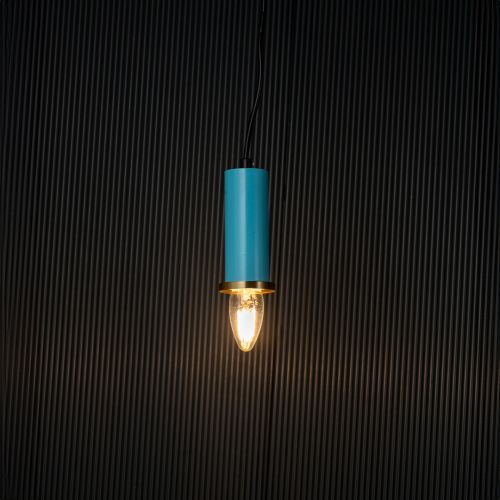 Long Chic Pendant Light - Blue