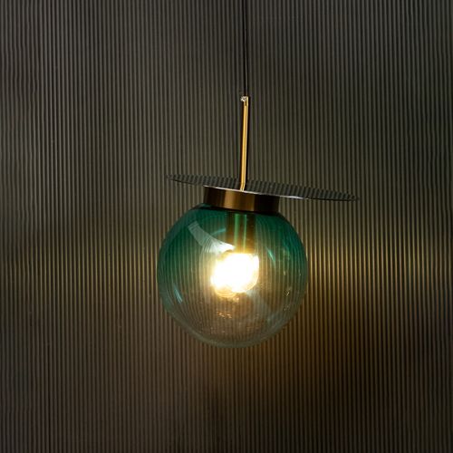 Visconte Glass Hanging Light - Blue