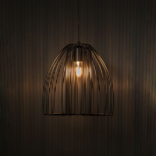 Cranbrook Geometric Pendant Light - Black