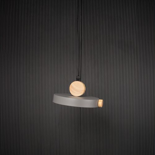 Circle Pendant Nordic Light - Black Light Off Black Background