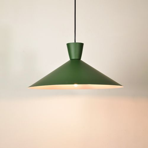 Martinelli Cono Pendant Light - GreenLight On White Background