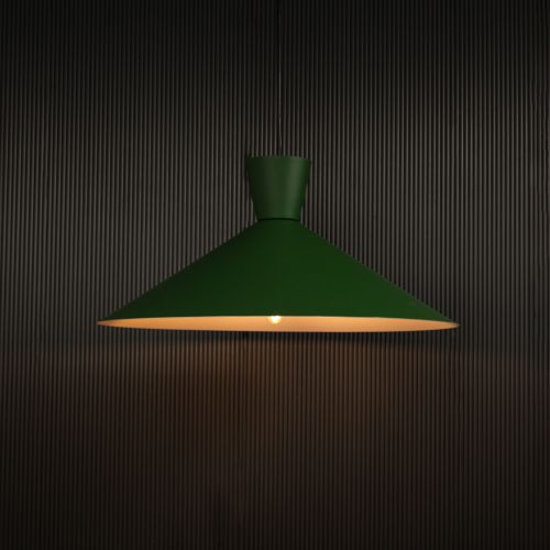 Martinelli Cono Pendant Light - Green