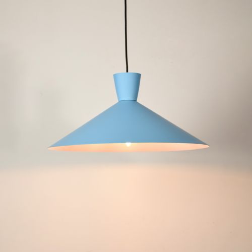 Martinelli Cono Pendant Light - BlueLight On White Background