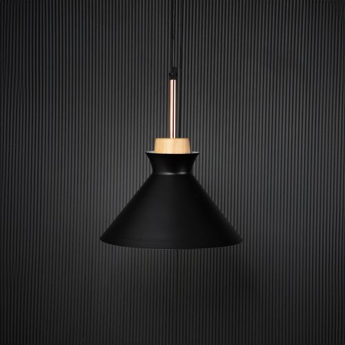 Pop Pendant Lamp - Black Light Off Black Background