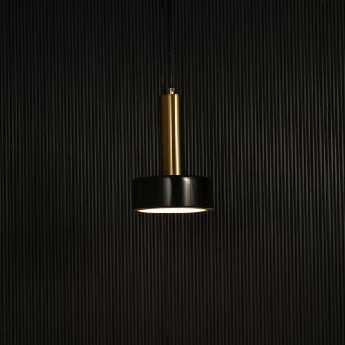 Tiered Marble Hanging Light - Black