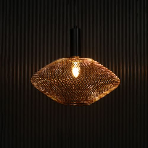 Parachute Mesh Pendant Light - Gold