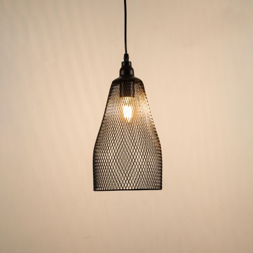 Pod Mesh Pendant LightLight On White Background