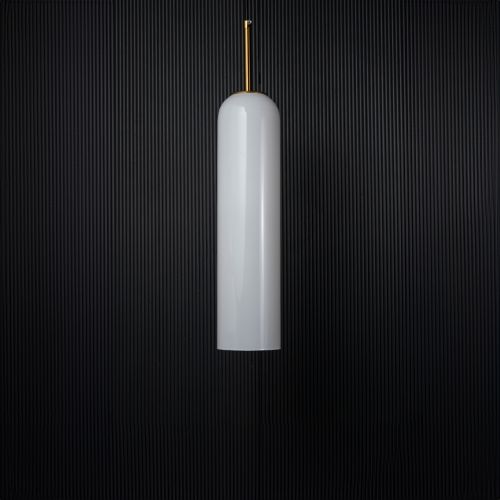 Float Pendant Light - White Light Off Black Background