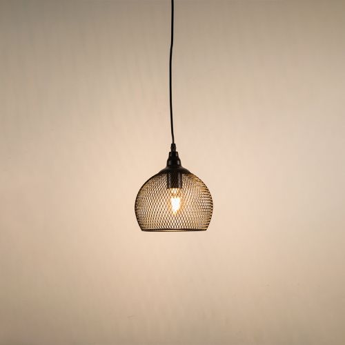 Hinxworth Mesh Pendant LightLight On White Background