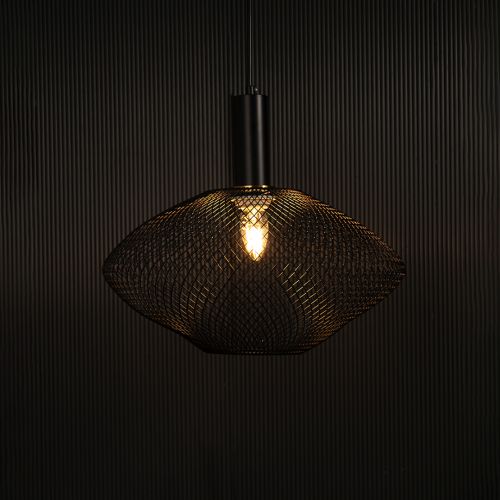 Parachute Mesh Pendant Light - Black