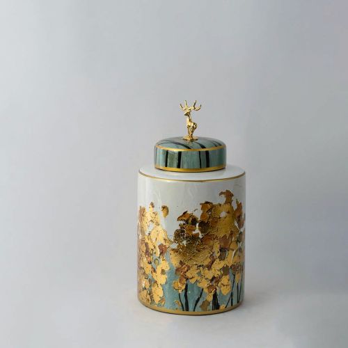 Luxe Golden with Lid Jar - Small