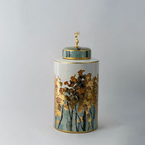 Luxe Golden with Lid Jar - Large