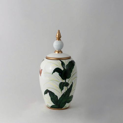 Pater Green Ceramic Jar - Small