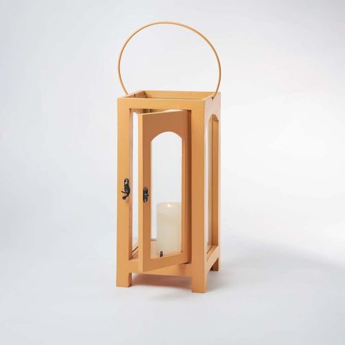 Timber-Twilight Wooden Lantern - Medium