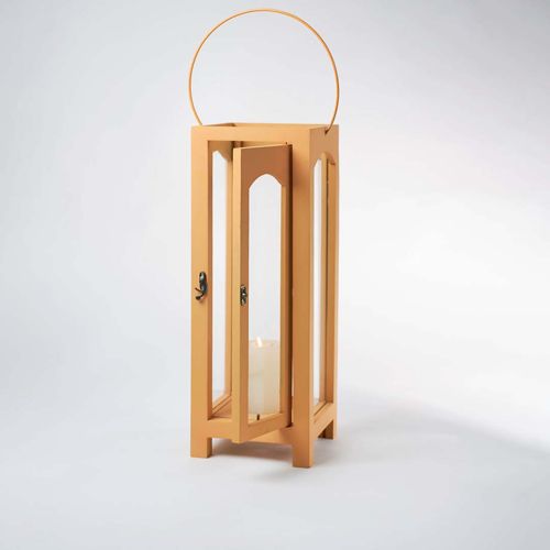 Timber-Twilight Wooden Lantern - Large