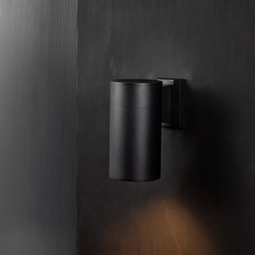 Cylindrical Wall Light Black
