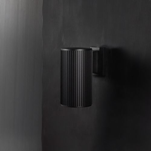 Ribbed Cylindrical Wall Light - Small