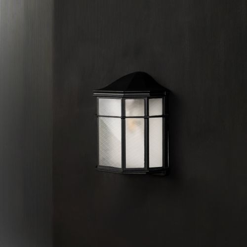 Retro Outdoor Wall Light - Black