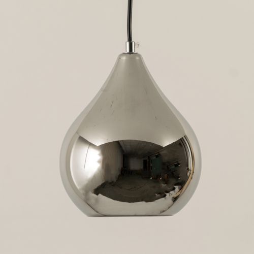 Droplet Single Pendant Light Chrome Closeup