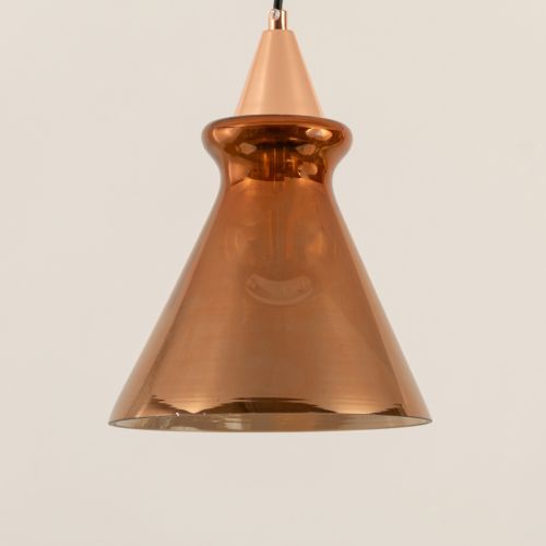 Smithfield Metal Pendant Light Rose Gold Closeup