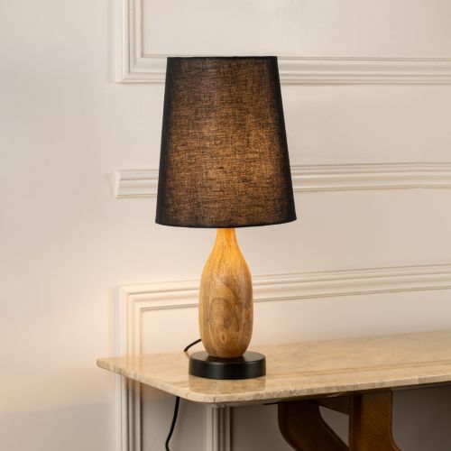 Crest Wooden Table Lamp