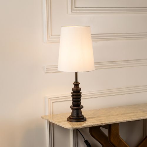 Tucasa Table Lamp - White Shade