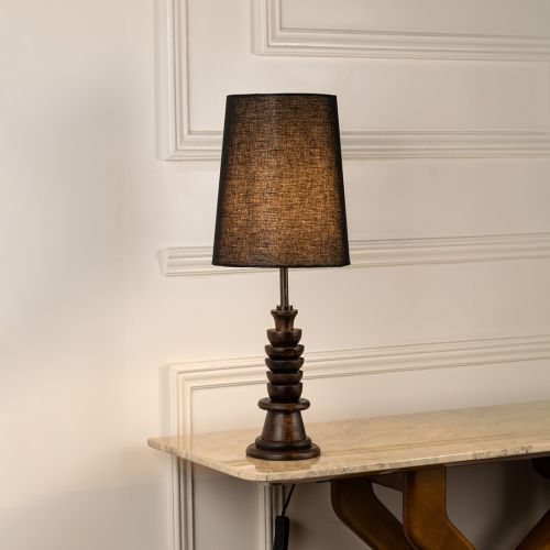 Tucasa Table Lamp - Black Shade