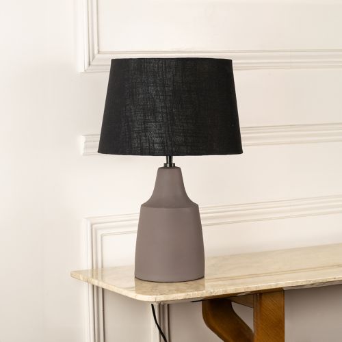 Martin Table Lamp Grey Light Off White Background