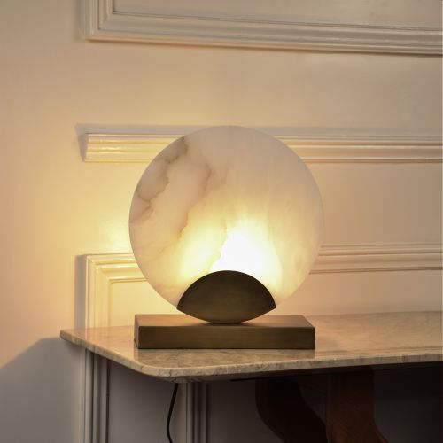 Zenith Table Lamp Light On White Background