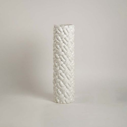 Saifaldin White Ceramic Floor Vase Large