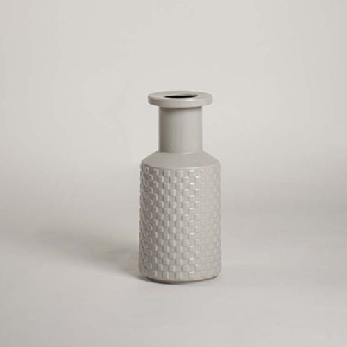 Rigo Ceramic Flower Vase Grey