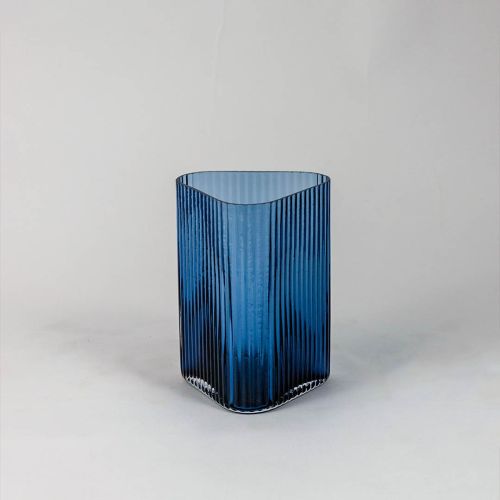 Luxury Blue Glass Vase