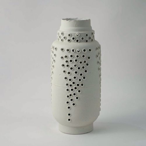 Ceramic Vase With Cutout Pattern 