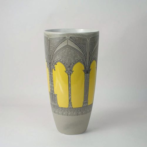 Glass Style Ceramic Vase 