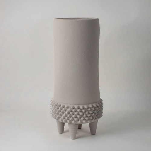 Yuu Grey Ceramic Vase 
