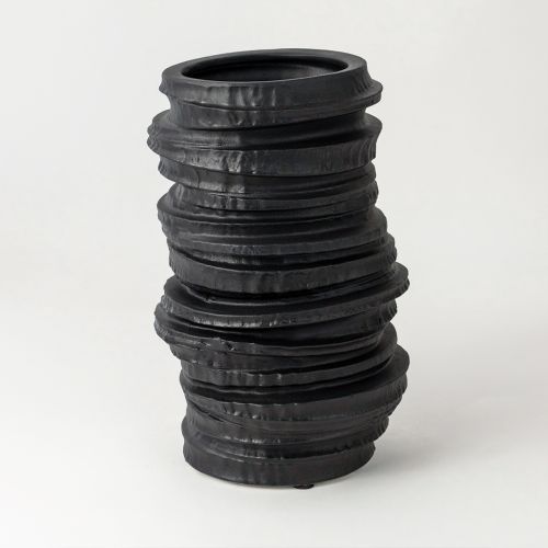 Black Ceramic Table Vase 