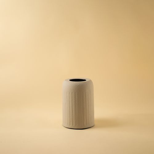 Papier Ridge Vase - Grey