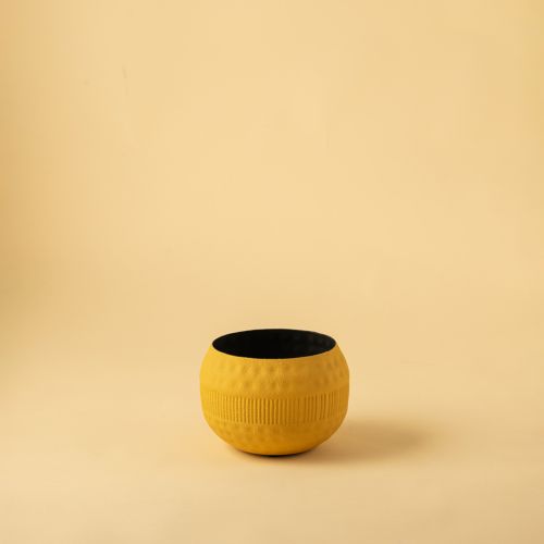 Zarb Vase - Yellow Small White Background