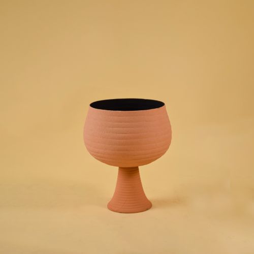 Opus Vase - Peach White Background