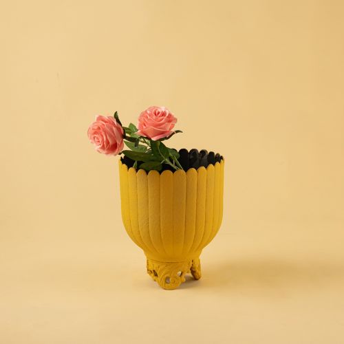 Bloom Vase - Yellow Lifestyle